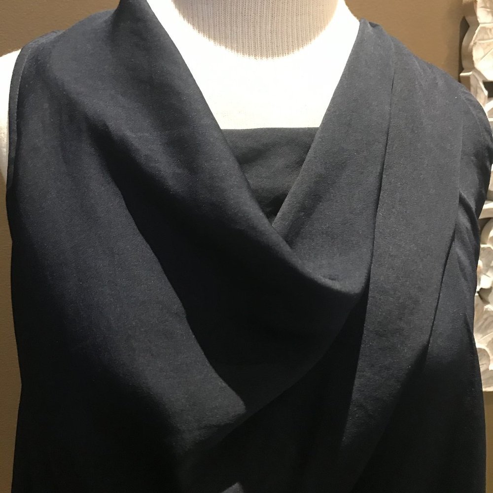 Ann Taylor Cowl Neck Halter Shell with Back Zip